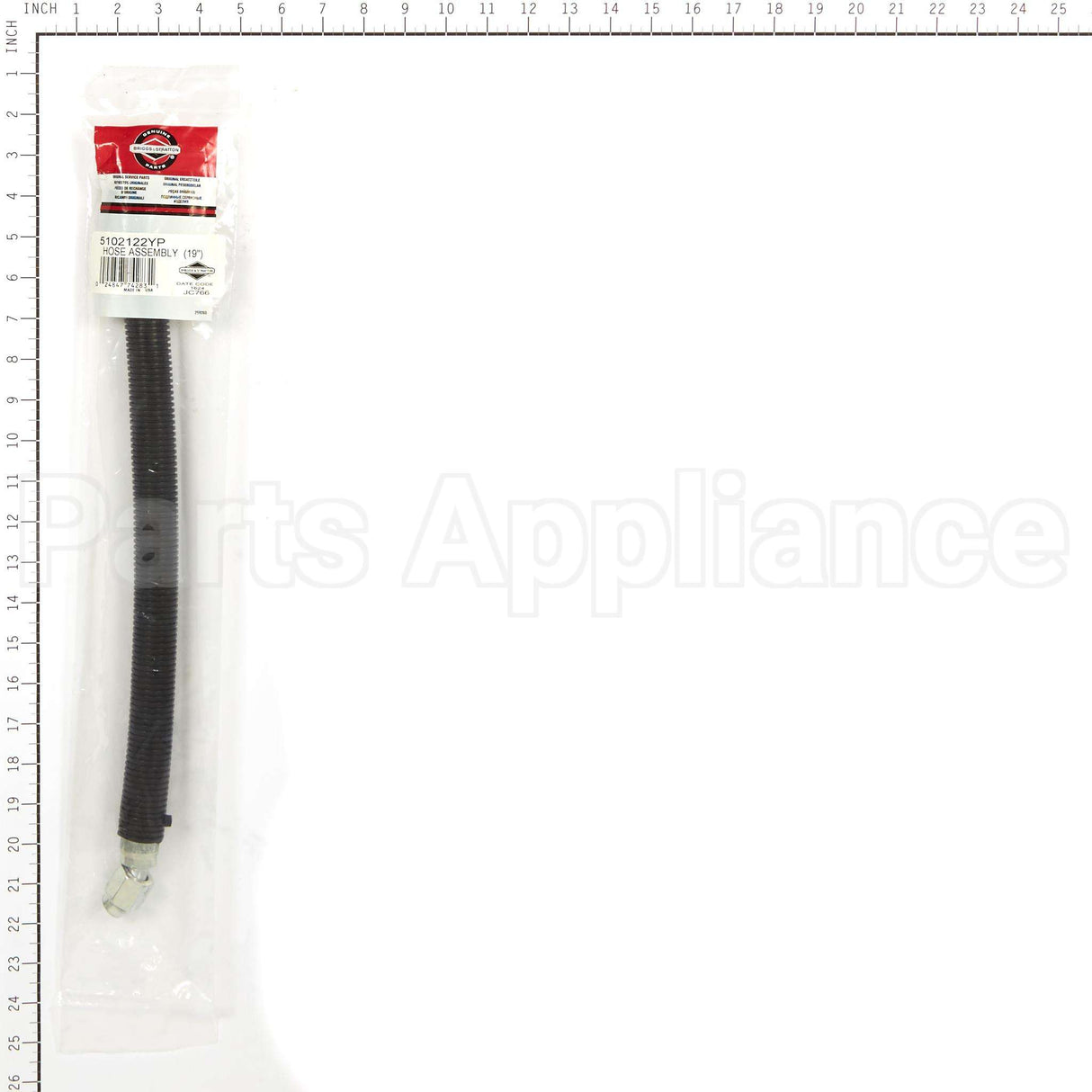 5102122YP Briggs & Stratton Hose Assembly  (19)"