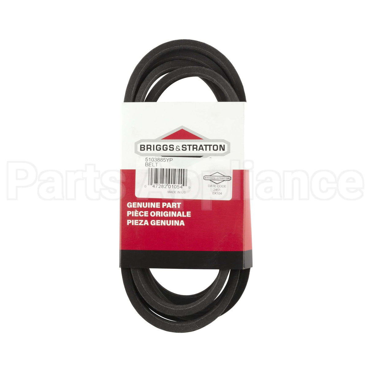 5103885YP Briggs & Stratton Belt A-Sec 117.24",",",1"