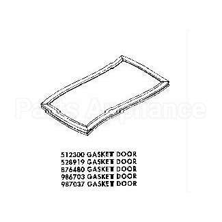 528919 Whirlpool Gasket-Dor