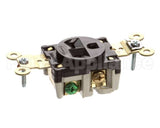 5461 Hubbell Lighting Sgl Wall Receptacle Wdyrc