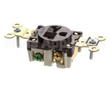 5461 Hubbell Lighting Sgl Wall Receptacle Wdyrc