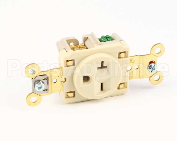 5461I Hubbell Lighting Ivory Single Receptacle