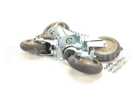 5518BK Cres Cor Caster Kit-, 5" Dia. Plate, Advantage