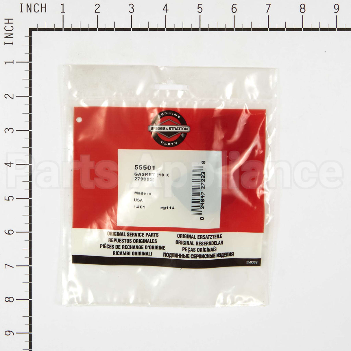 55501 Briggs & Stratton Gasket (10 X 27909S)