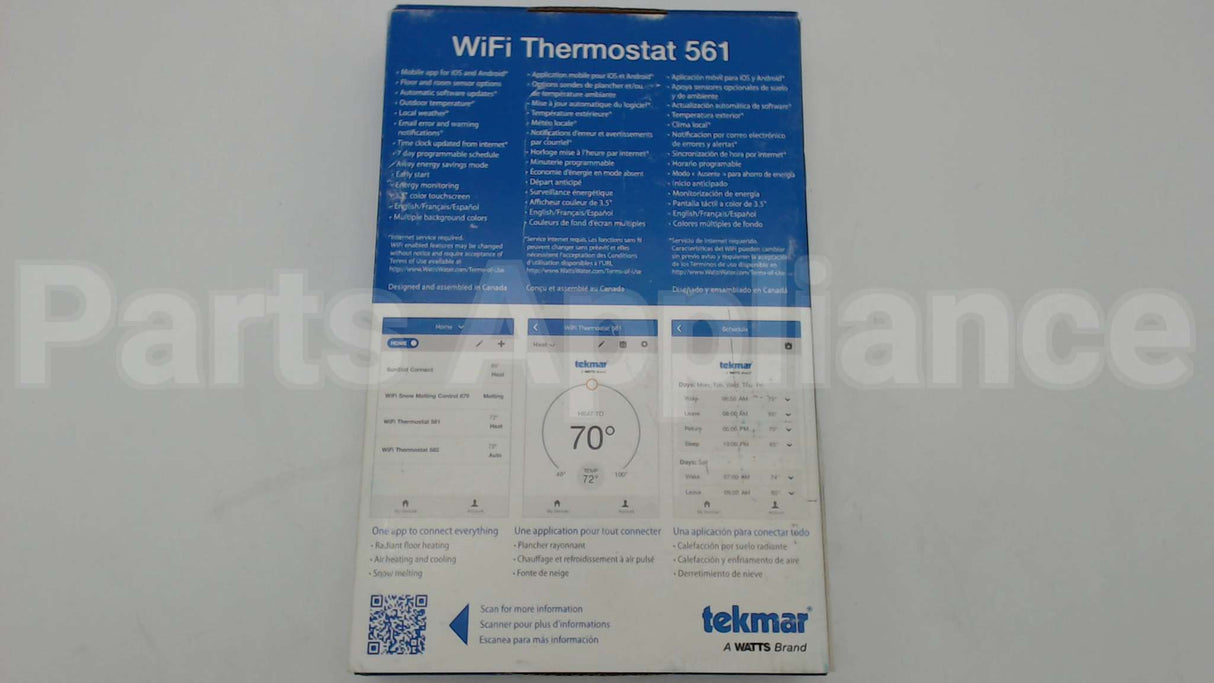 561 Tekmar Controls Prog Wifi Stat 24V