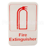 5618 Compatible Traex Sign, Fire Extinguisher, 6X9"