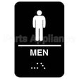 5635 Compatible Traex Sign, Men"S, Braille, 6X9"