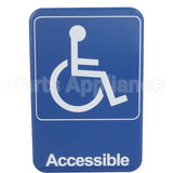 5644 Compatible Traex Sign, Handicap, Blue, 6X9"