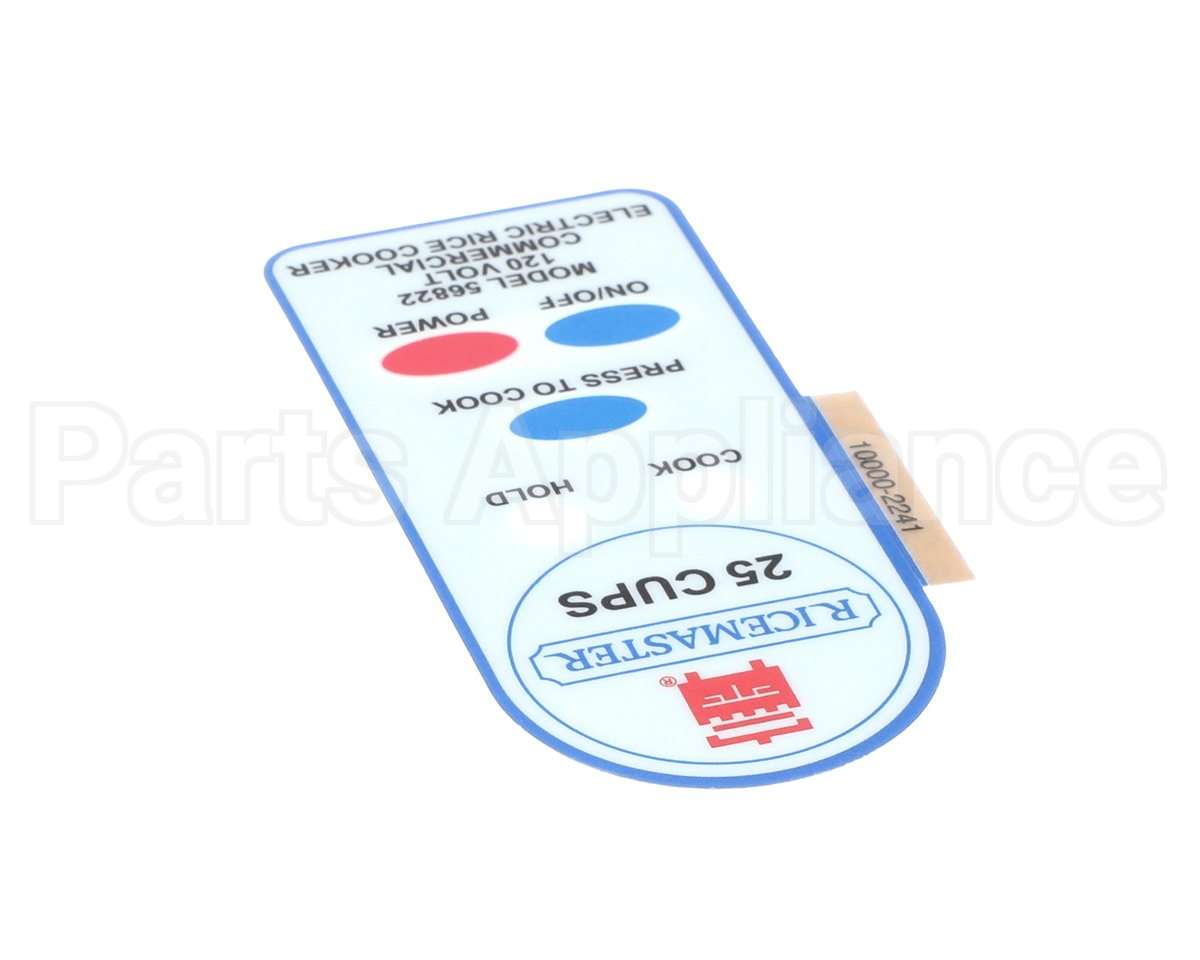 56822-L Town Food Service Control Housing Label