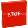 57086116 Compatible Oliver Products Button, Red/Sq W/ Stop Marking
