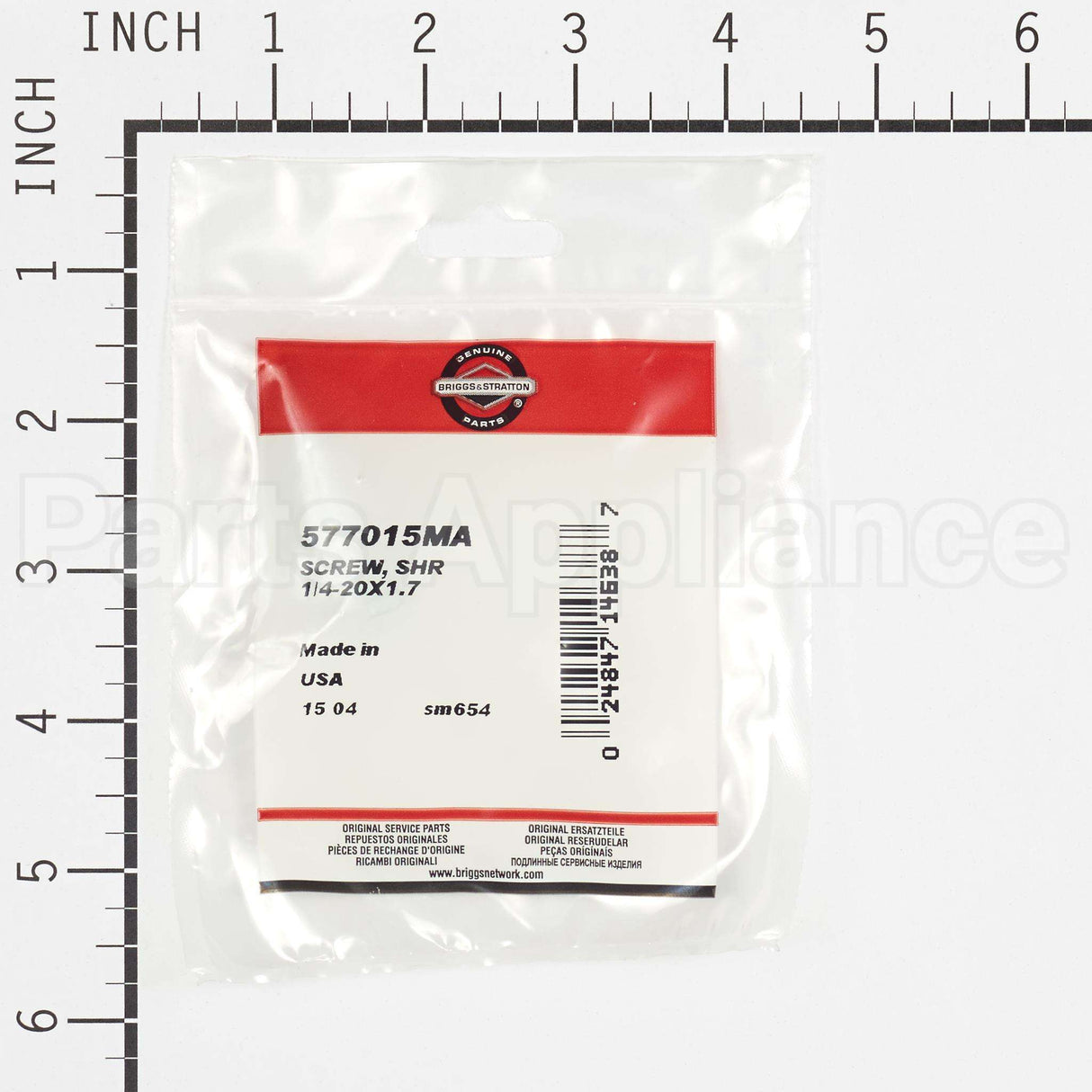 577015MA Briggs & Stratton Screw Shr 1/4-20X1.7