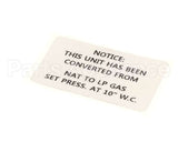 57865 Blodgett Label,Conversion Nat->Lp