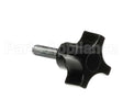 5911-7014 Oliver Knob-Fluted1/4-20Studrd#Dk-85