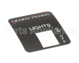 59305 Henny Penny Label - Lights W/O Prb