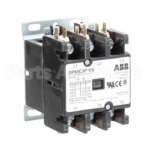 59450022470 Compatible Jackson Contactor, 3-Pole, 120V 50A