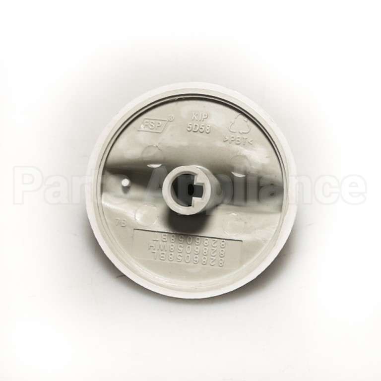 8286058WH Whirlpool Knob, Wpl Gas Glass Wh