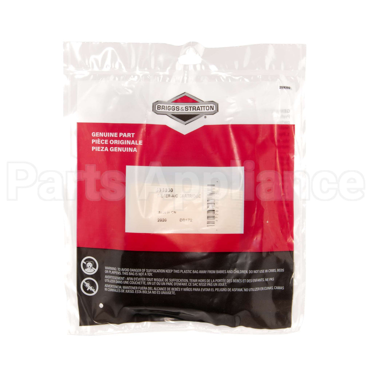 595030 Briggs & Stratton Filter-A/C Cartridge