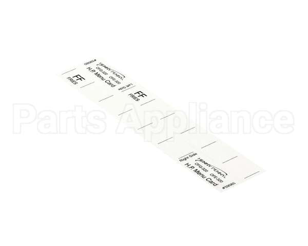 59565 Henny Penny Menu Card - Hp Gm