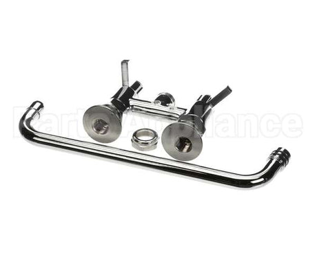 5F-4DLX12 T&S Brass Faucet Deck Mount 4 Centers 12 Swing