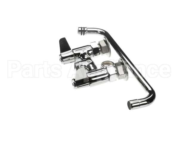 5F-4DLX12 T&S Brass Faucet Deck Mount 4 Centers 12 Swing