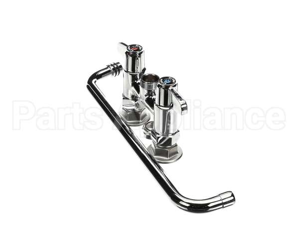 5F-4DLX14 T&S Brass Faucet, Deck Mount, 4 Centers, 14 Swing