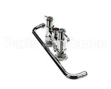 5F-4DLX14 T&S Brass Faucet, Deck Mount, 4 Centers, 14 Swing