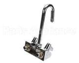 5F-4WLX03 T&S Brass Equip 4 Wall Mount Faucet W/ 3 Swivel Go