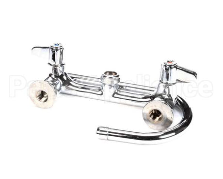 5F-8WLX05 T&S Brass Faucet Wall Mount 8 Centers 512 Swi