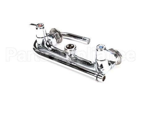 5F-8WLX05 T&S Brass Faucet Wall Mount 8 Centers 512 Swi