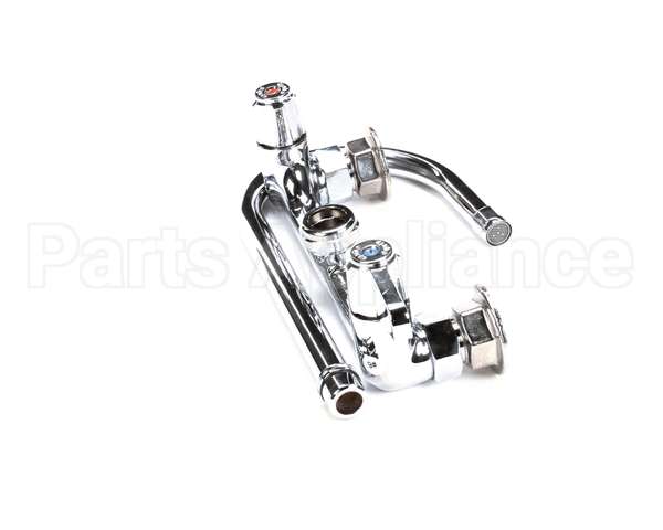 5F-8WLX05 T&S Brass Faucet Wall Mount 8 Centers 512 Swi