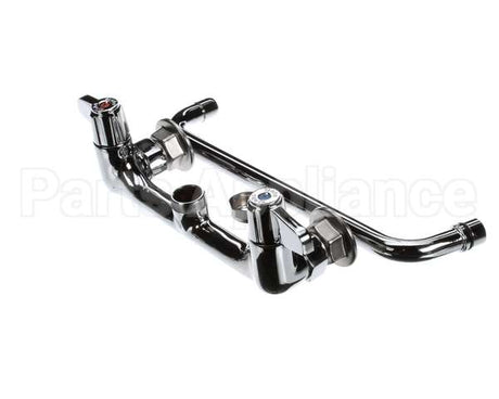 5F-8WLX12 T&S Brass Faucet, Wall Mount, 8 Centers, 12 Swing