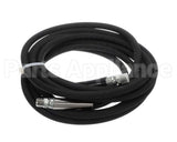 5HR-2HSE-25 T&S Brass 3/8 X 25' Equip Hose, Black, Medium Pres