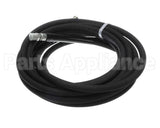 5HR-2HSE-25 T&S Brass 3/8 X 25' Equip Hose, Black, Medium Pres