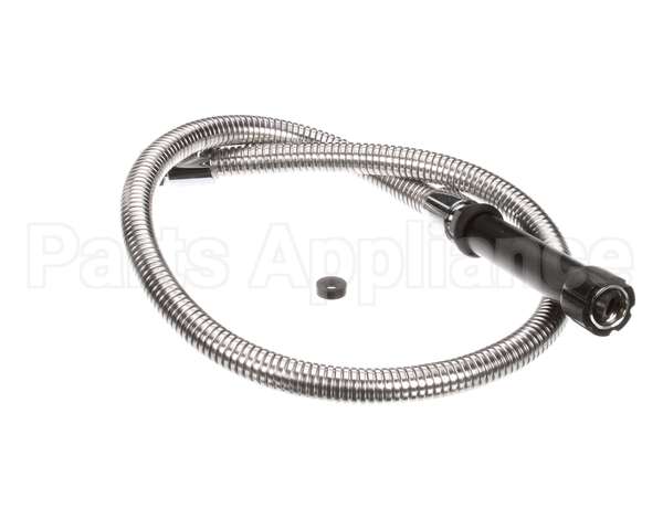 5HSE44 T&S Brass Hose, 44 Flex Stainless Steel, Black Han