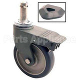 5PCBX Compatible Intermetro Caster, Stem, 5" Poly, Brake