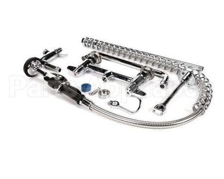 5PR-8D12 T&S Brass Pre-Rinse Unit, 8 Deck Mount, Add-On Fau