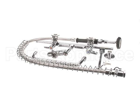 5PR-8W10 T&S Brass Pre-Rinse, Wall Mount Base, 8 Centers, 6