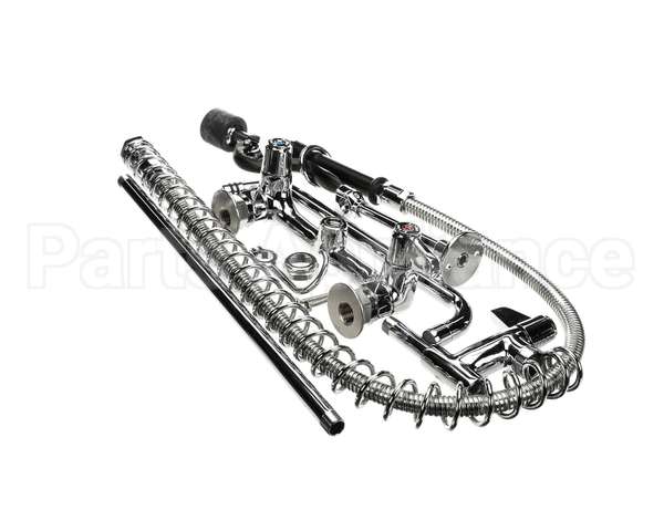 5PR-8W12-C T&S Brass Pre-Rinse Unit: 8 Wall Mount, Low-Flow S