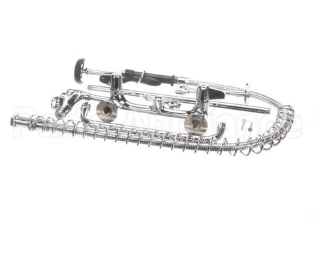 5PR-8W12 T&S Brass Pre-Rinse, Wall Mount Base, 8 Centers, 6