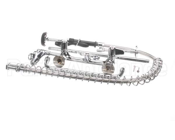 5PR-8W12 T&S Brass Pre-Rinse, Wall Mount Base, 8 Centers, 6