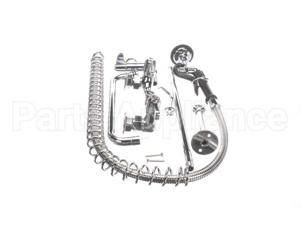 5PR-8W12 T&S Brass Pre-Rinse, Wall Mount Base, 8 Centers, 6