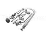 5PR-8W12 T&S Brass Pre-Rinse, Wall Mount Base, 8 Centers, 6