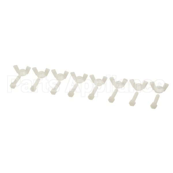 60016 Compatible Cambro Wing Nuts And Bolts (8 Pack)