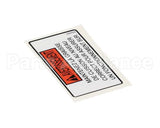 60226 Henny Penny Label-Oil Level Warning, Fre