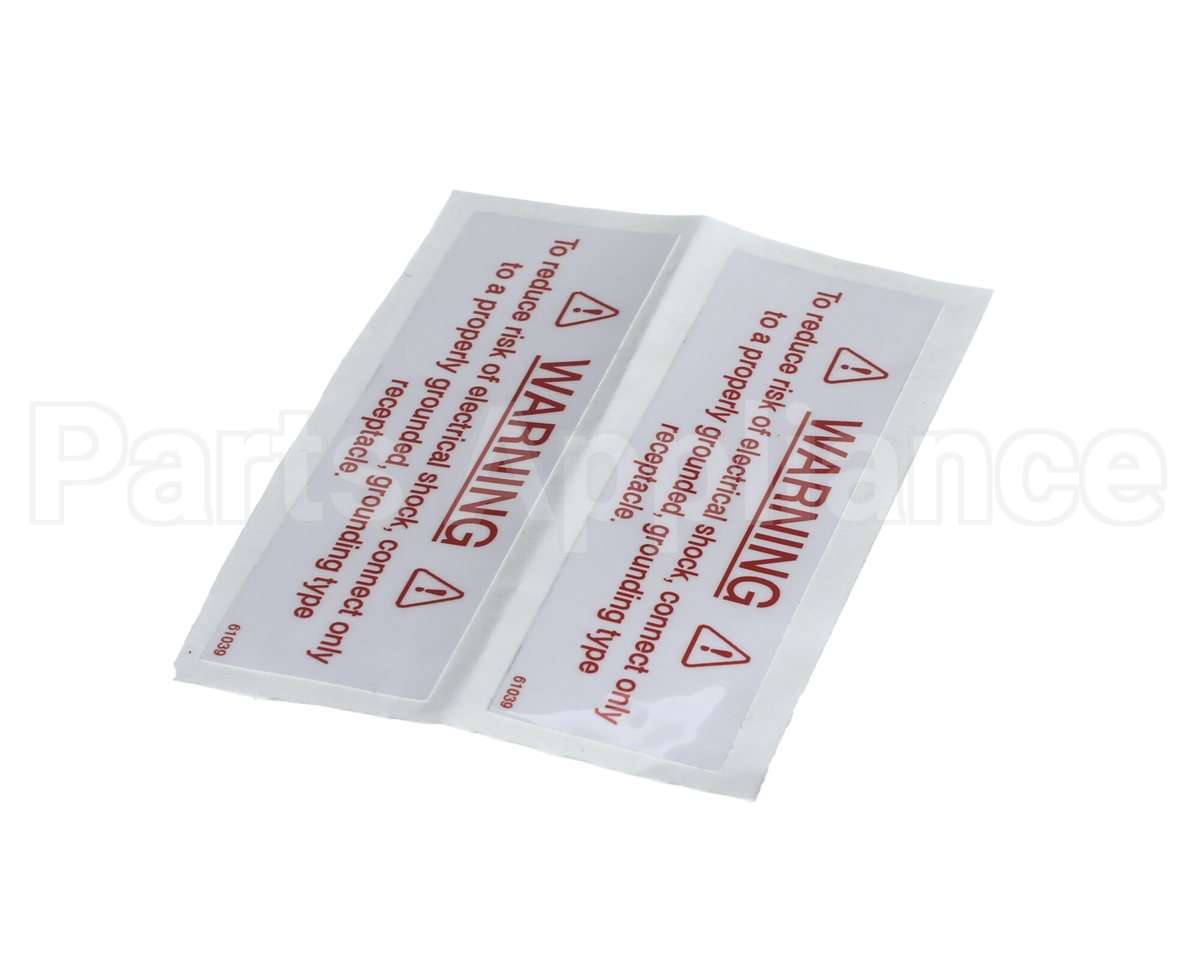 61039 Henny Penny Label-Electrical Warning