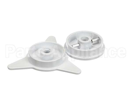 6110023 Heat Seal White Core Adapter Set, 3", Plastic
