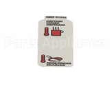61242 Grindmaster Cecilware Label, Flush On/Off