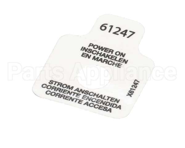 61247 Grindmaster Cecilware Label, Power On Light Pic