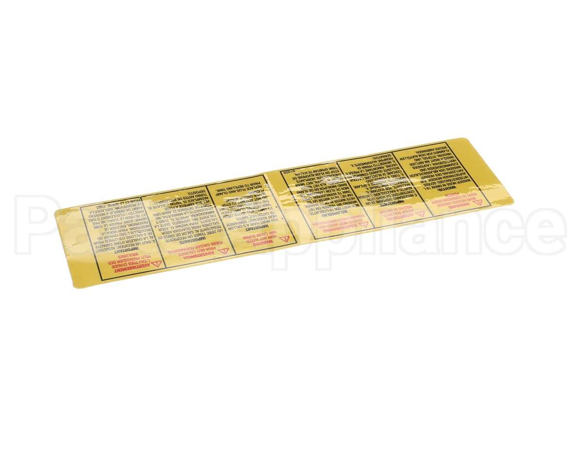 61325 Grindmaster Cecilware Decal, Tank Drain Hose