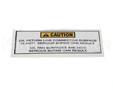 61534 Henny Penny Label-Caution Oil Return Line